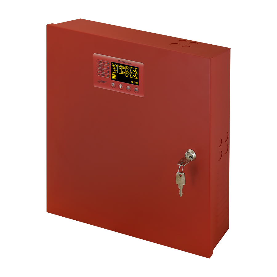 global-poz-pulsar-EN54C-LCD-001 PULSAR Zasilacz buforowy do Systemów P.Poż. EN54C z panelem graficznym LCD