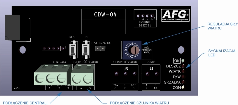 AFG Czujka pogodowa CDW-04 (deszcz/wiatr)