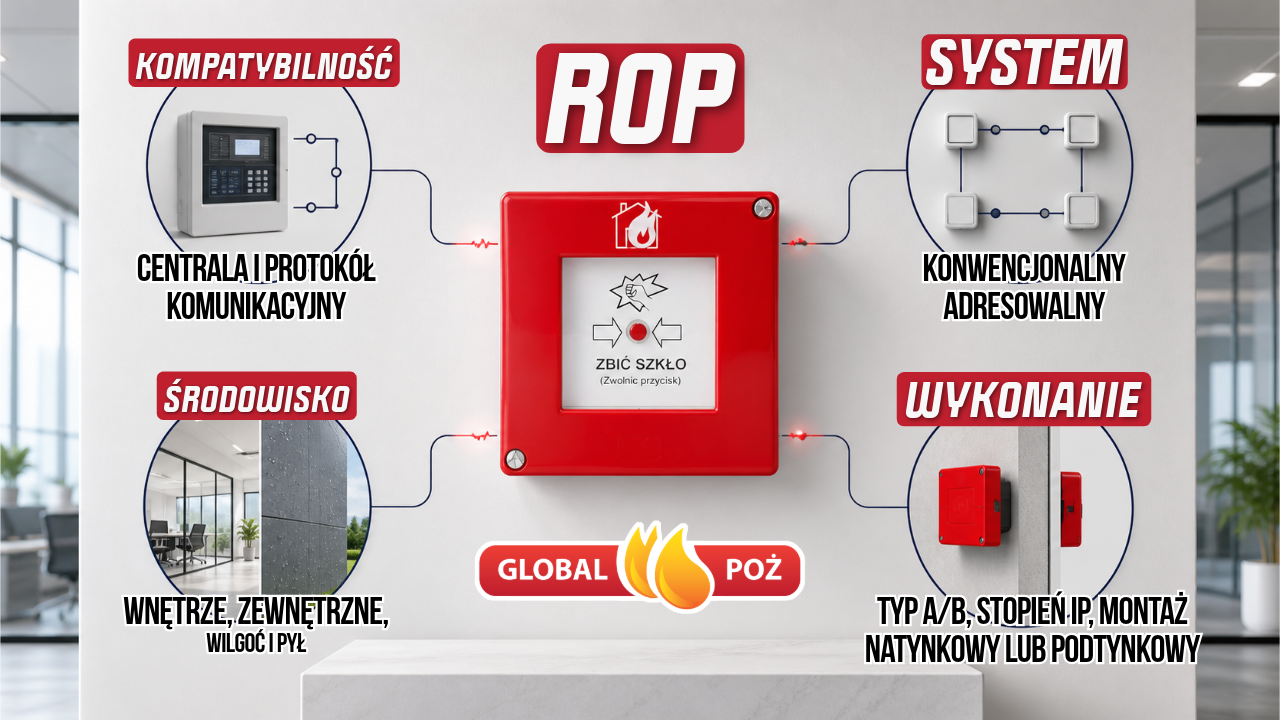 ROP ppoż., czyli ręczny ostrzegacz pożarowy – przepisy, oznaczenia i zasady stosowania